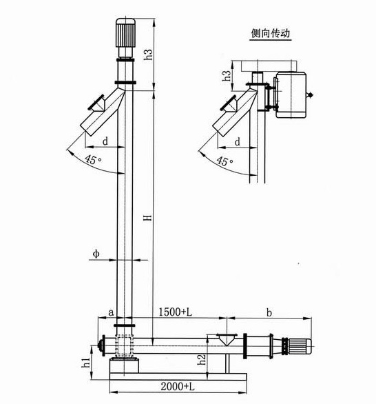 垂（chuí）直螺旋輸送機